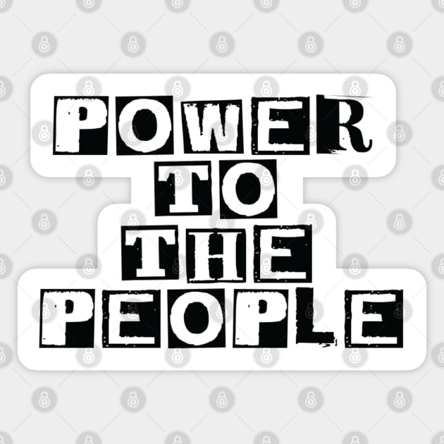 Power To The People Sticker by TheLaundryLady